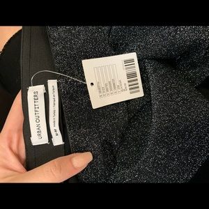 High waisted lurex pant